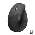 Ratón inalámbrico ergonómico Logitech Lift Vertical Grafito para zurdos