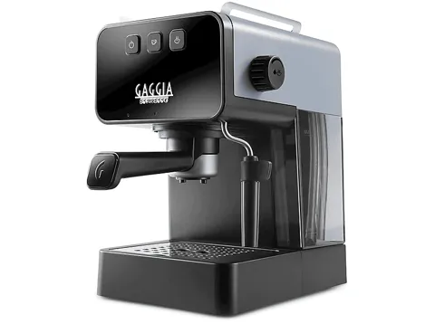 MACCHINA CAFFÉ GAGGIA ESPRESSO DE LUXE, Compatibile con Macinato e Cialde, Pressione pompa 15 bar, Potenza 1900 W, Serbatoio acqua 1,2 l, Disattivazione automatica, Grigio