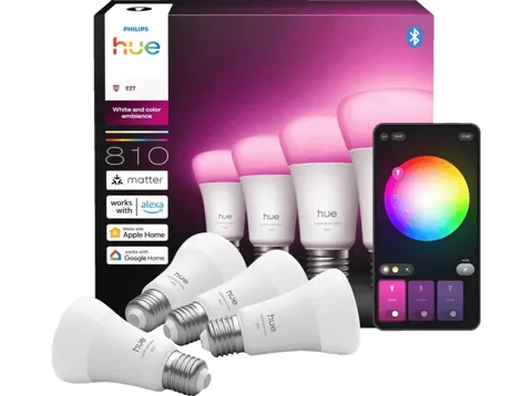 PHILIPS A60 - Smarte Lampe E27 - 810 lm Lichtquelle RGBW