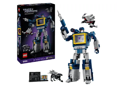 LEGO Icons 10358 Transformers: Soundwave Bausatz, Mehrfarbig