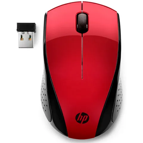 Ratón HP 220 1600 Dpi Inalámbrico Rojo Ocaso
