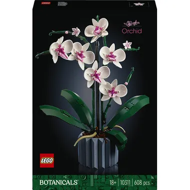 LEGO Botanicals 10311 Orchidea, Set per Adulti da Collezione, Hobby Creativi, Modellino da Costruire con Fiori Finti e Vaso