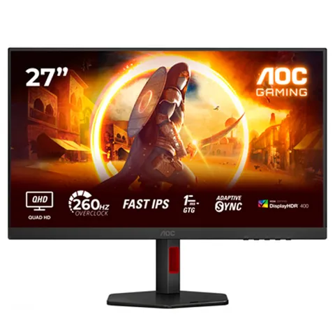Monitor AOC Gaming Q27G4ZR 27 QHD 2K IPS 260Hz OC 1ms HDR FreeSync/G-Sync