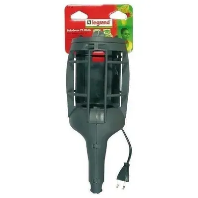 Baladeuse incandescente en plastique sans pince - E27 - 75 W