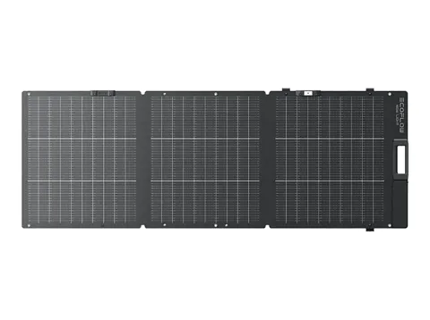 Panel solar - EcoFlow EF-FOLD-160-LW, Portátil, Ligero, 160W, IP68, Negro