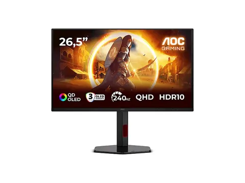 AOC Q27G4ZDR, OLED 26,5 Zoll  QHD  Gaming Monitor  0,03 ms Reaktionszeit 240 Hz