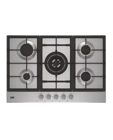 Placa gas Beko 5 quemadores - HIAW 75225 SL - Inox