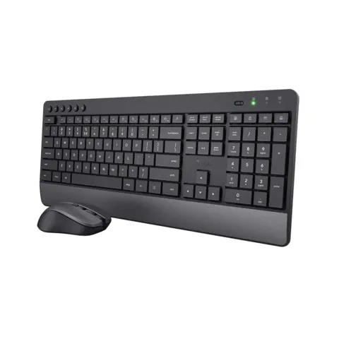Teclado Trust Trezo inalámbrico completo con ratón incluido y teclas multimedia