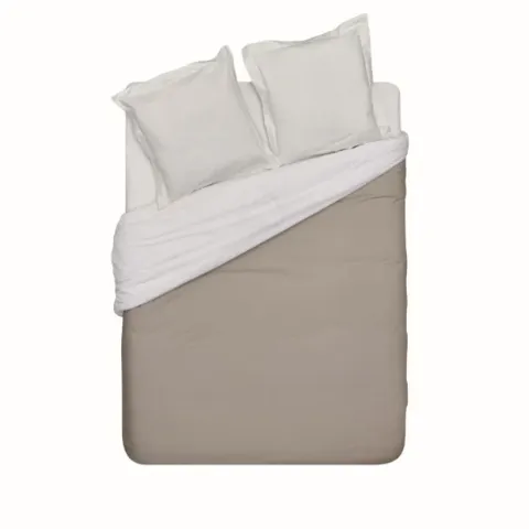 Housse de couette Gris Foncé Percale de Coton Bio 220x240 cm TEX HOME