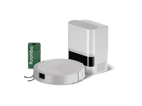 Robot friegasuelos - IRobot Roomba® 115 Combo base AutoEmpty™, 15 kPa, 250min, 63dB(A), Recarga y reanudación automáticas, ClearView™ LiDAR, Blanco