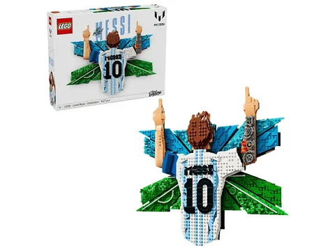 LEGO Editions Football 43018 Lionel Messi – Torjubel Bausatz, Mehrfarbig